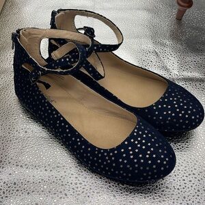 Cat & Jack Navy & Gold Star Shoes 5